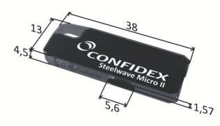 UHF-tunniste Confidex Steelwave Micro II 38 x 13 mm