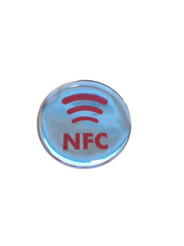 NFC-tunniste logolla 29 mm NTAG213 | Hopea